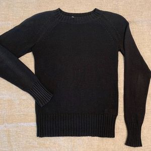 Womens Everlane Black Cotton Sweater Size Small
